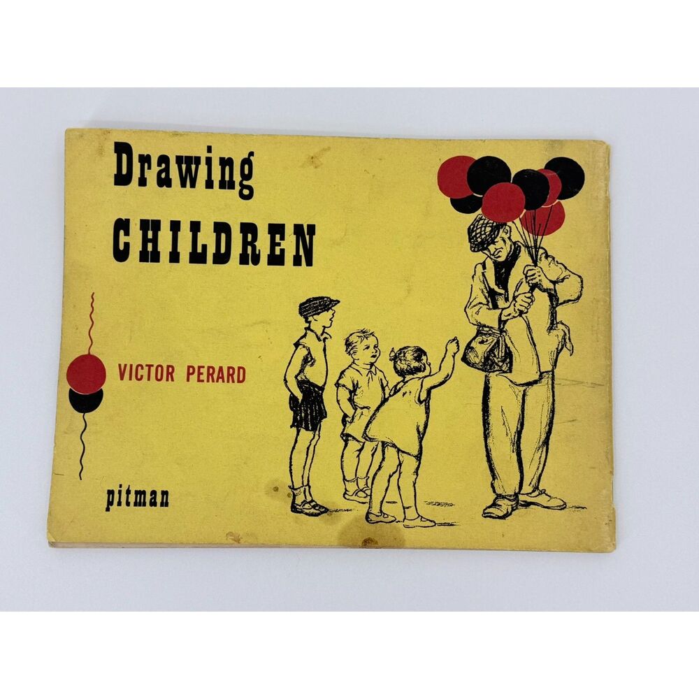 Drawing Children Basic Lines Victor Perard 1940s Booklet Instructional Artist